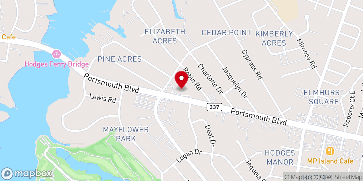 Map showing location of Holy Communion Lutheran Church