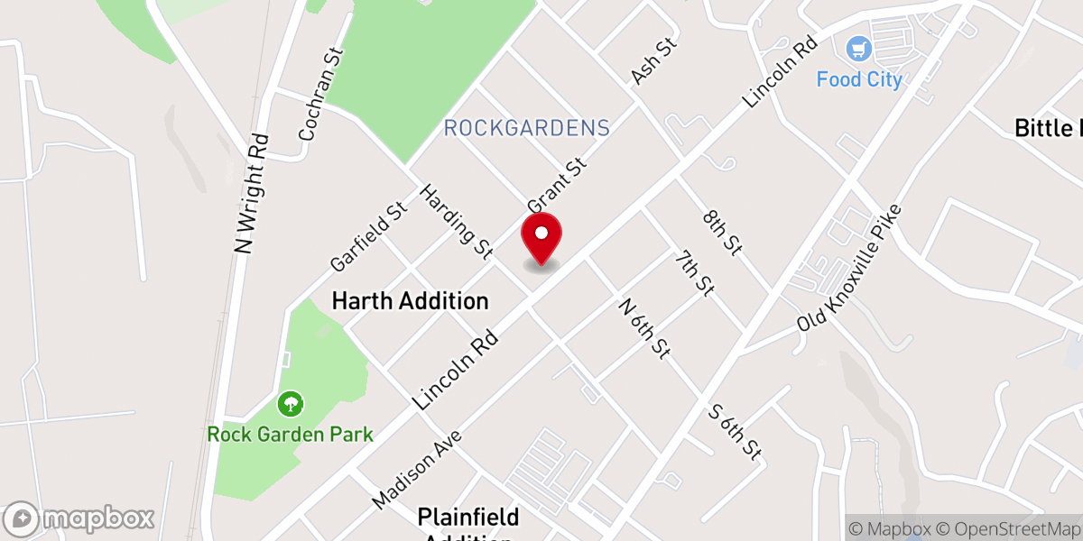 Map showing location of Family Promise Blount County