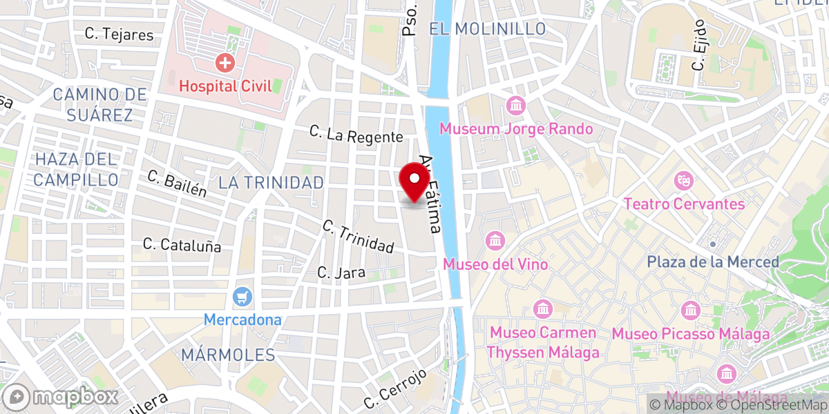 Map showing location of Parroquia de Nuestra Señora de Fátima