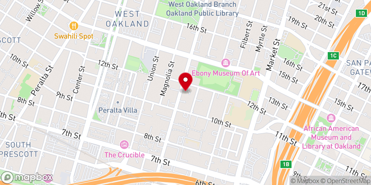 Map showing location of Pleasant Grove Baptist Church