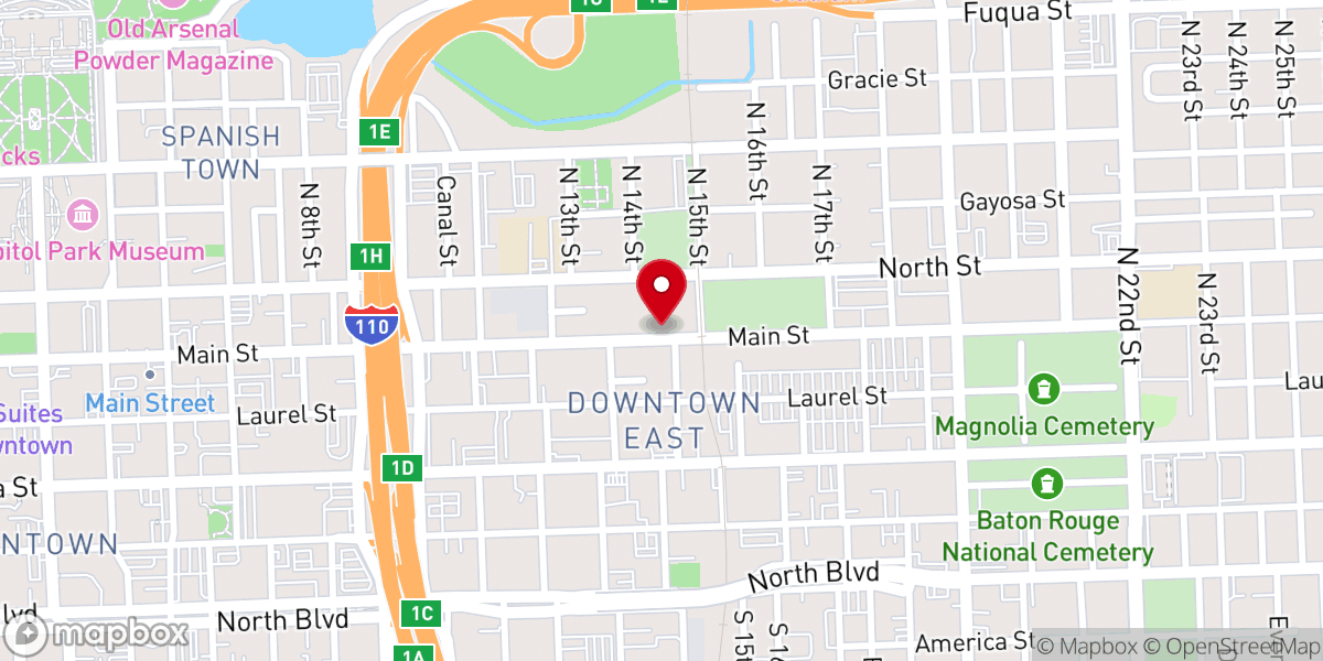 Map showing location of House of Hope Outreach Center Inc