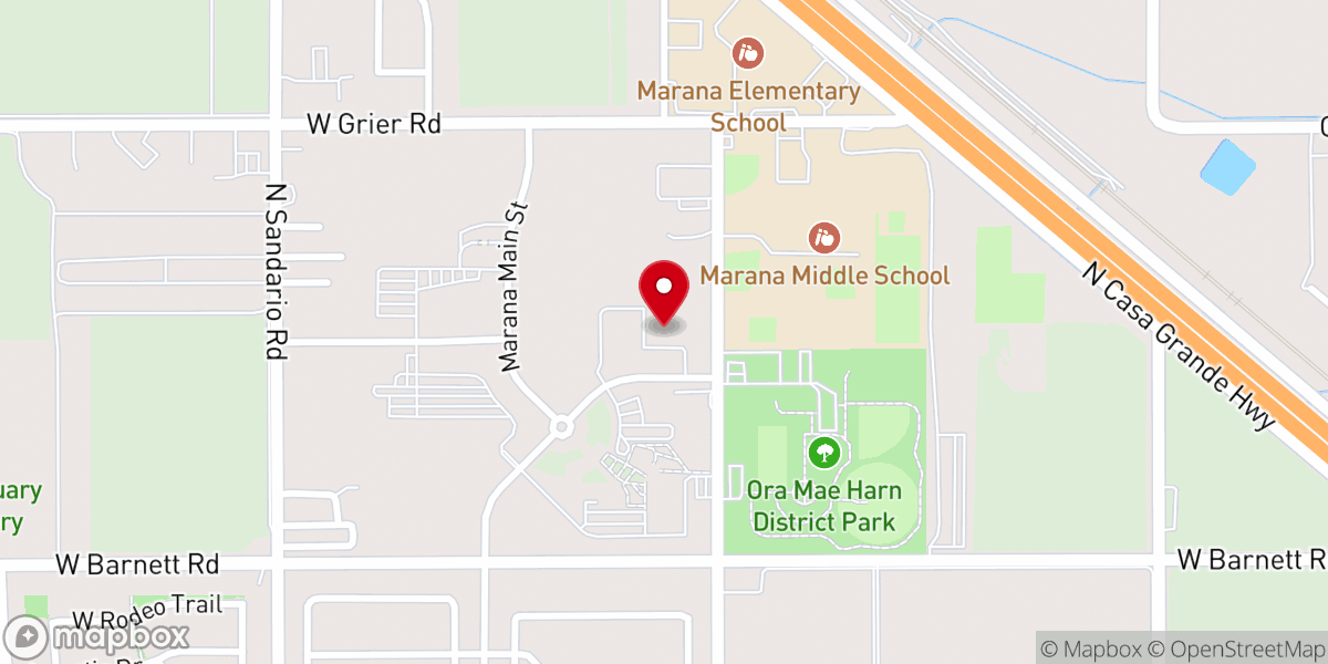 Map showing location of Marana Spanish Seventh-day Adventist Church