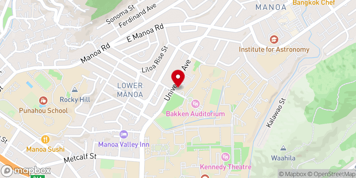 Map showing location of Baptist church
