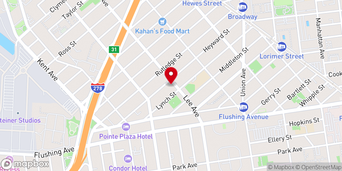 Map showing location of Congregation Breslov Inc