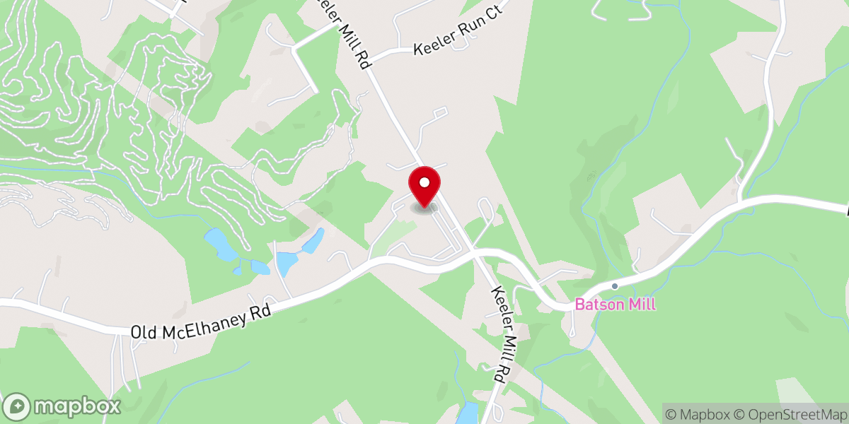 Map showing location of Forestville Baptist Church