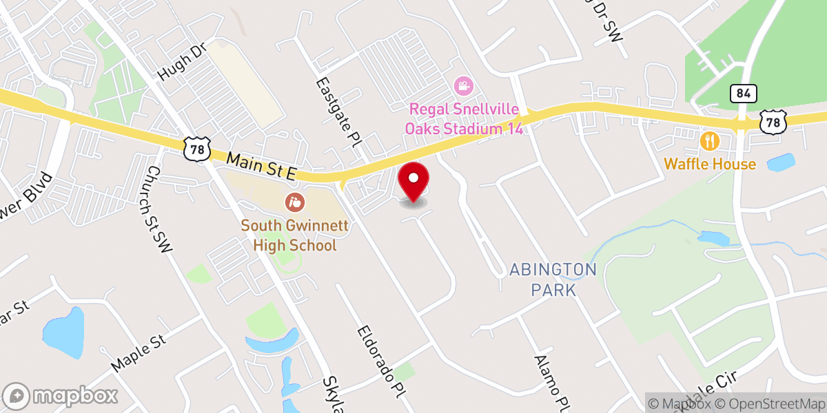 Map showing location of Restoration Church of Deliverance International