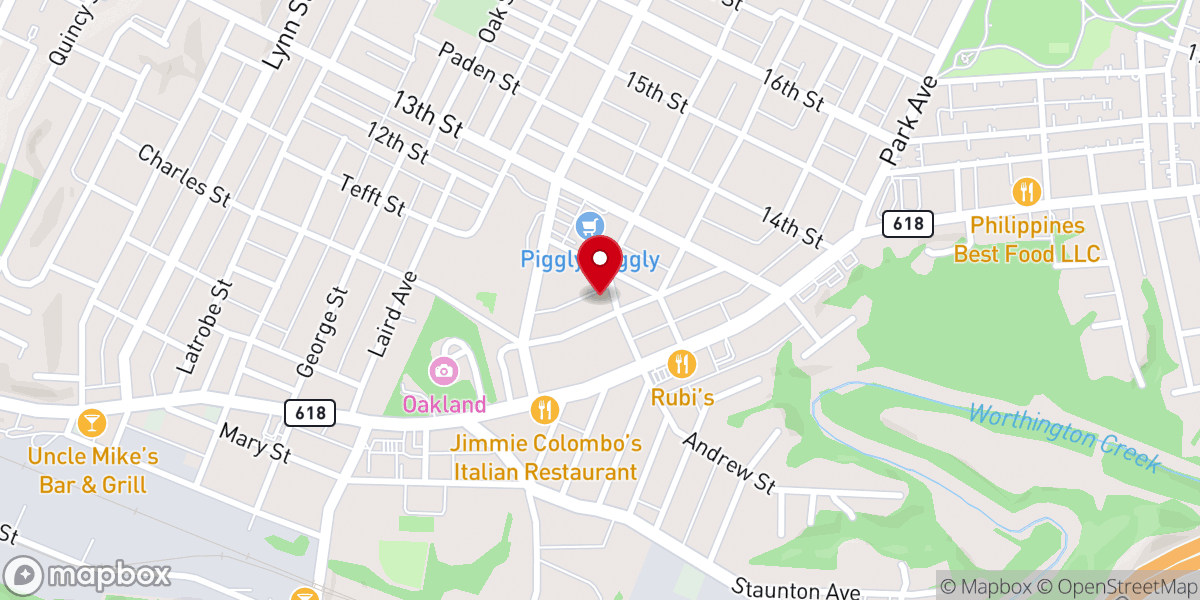 Map showing location of Stephenson Memorial United Methodist Church