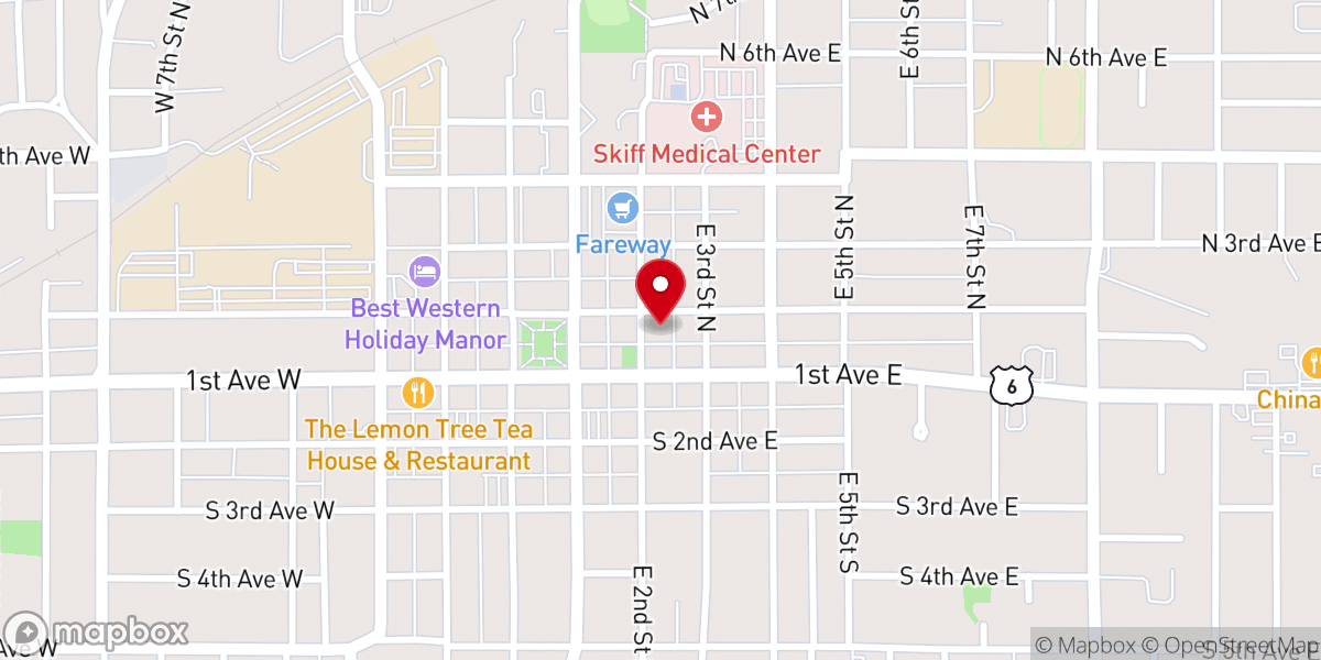 Map showing location of United Presbyterian Newton