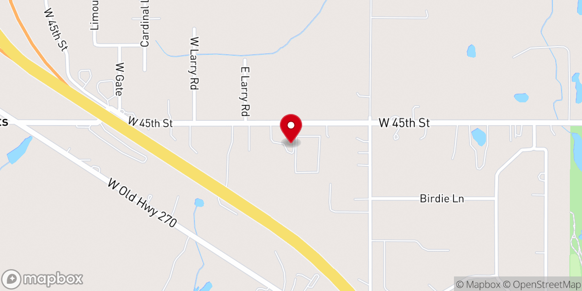 Map showing location of HOPE Church