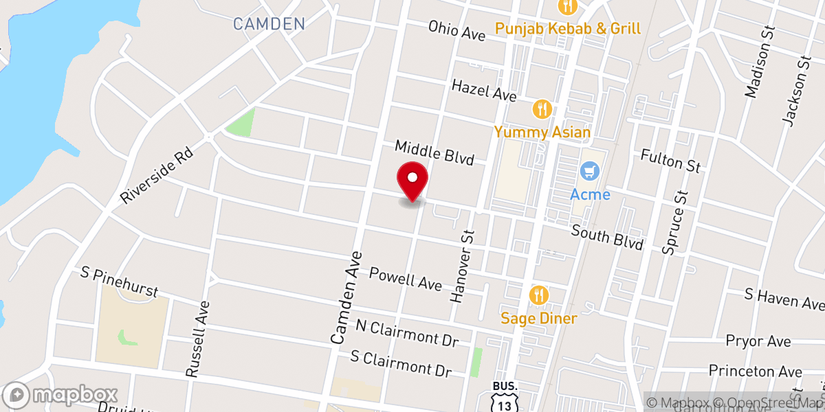 Map showing location of Community of Joy Church of the Brethren