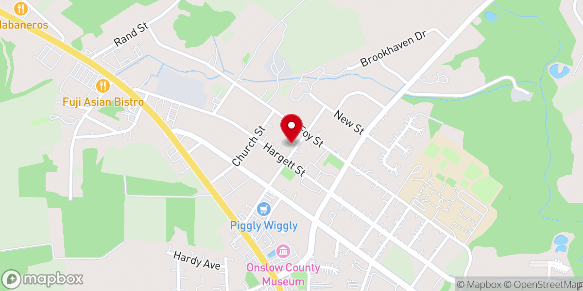 Map showing location of Living Word Full Gospel Ministries