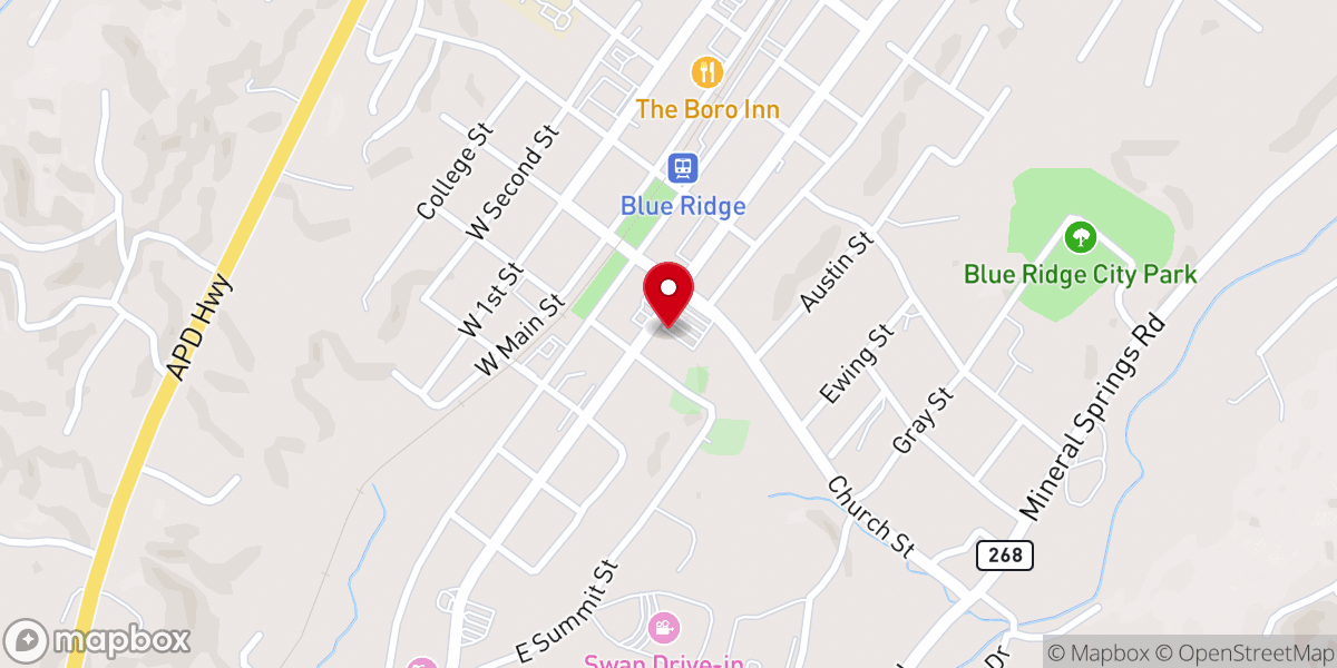 Map showing location of Church Parking With Stage Shelter