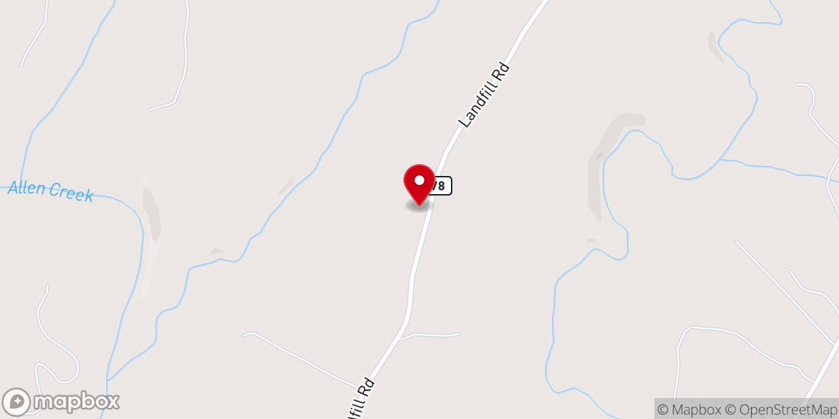 Map showing location of Union Hill RZUA Church
