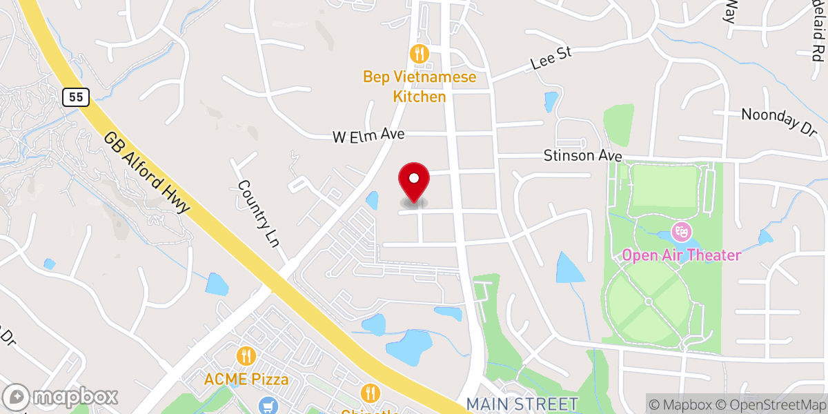 Map showing location of Holly Springs Church of God of Prophecy