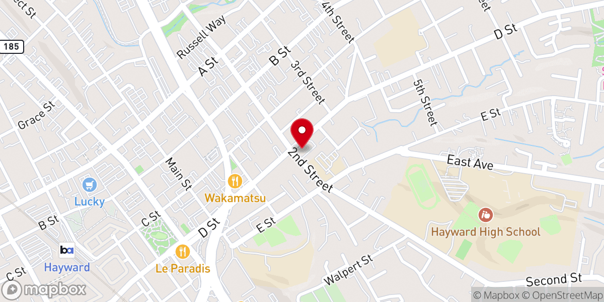 Map showing location of All Saints Catholic Church