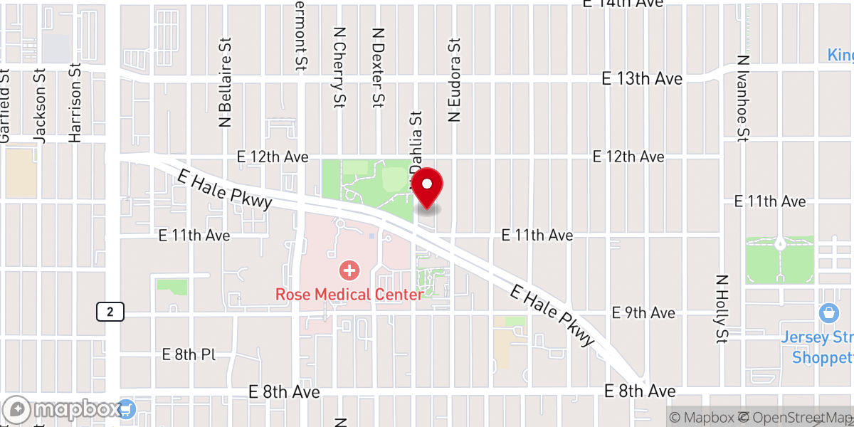 Map showing location of Church of Christ