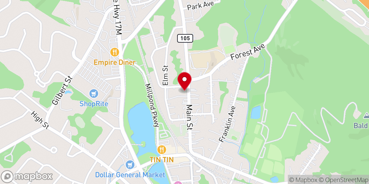 Map showing location of Iglesia Nuevo Amanecer