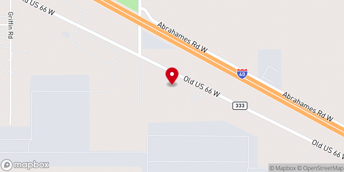 Map showing location of East Mountain Assembly of God Church