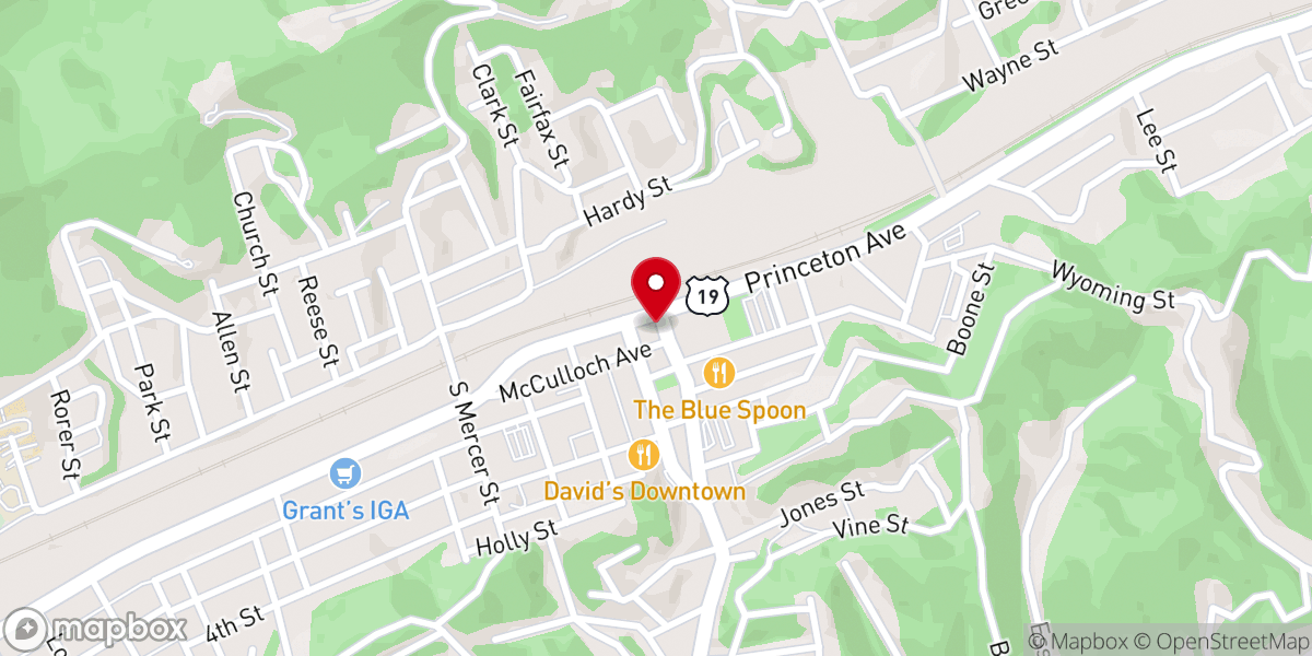 Map showing location of Faith Center Church