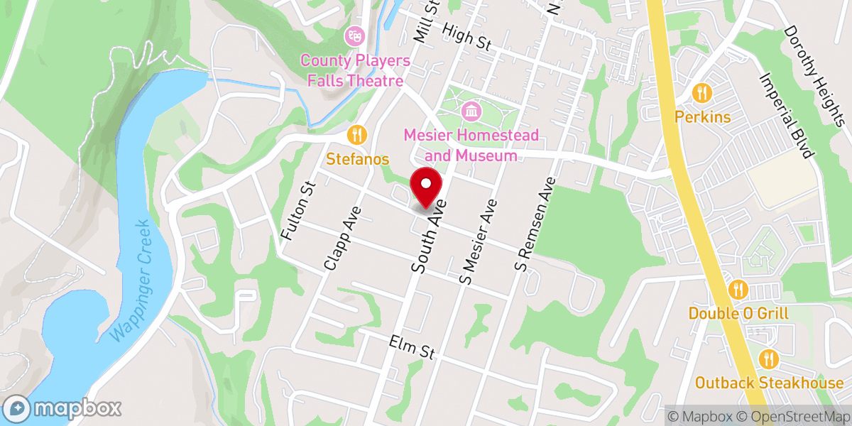 Map showing location of Bethel Missionary Baptist Church