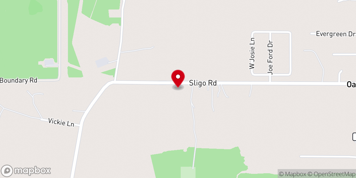 Map showing location of Haughton Church-God In Christ