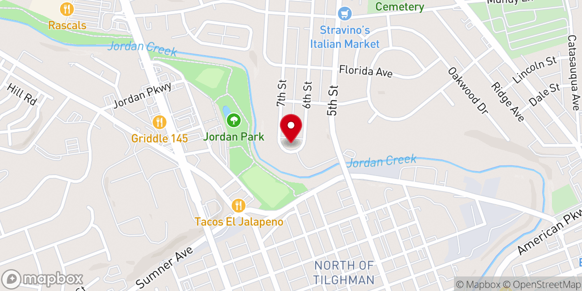 Map showing location of National Coalition of Clergy