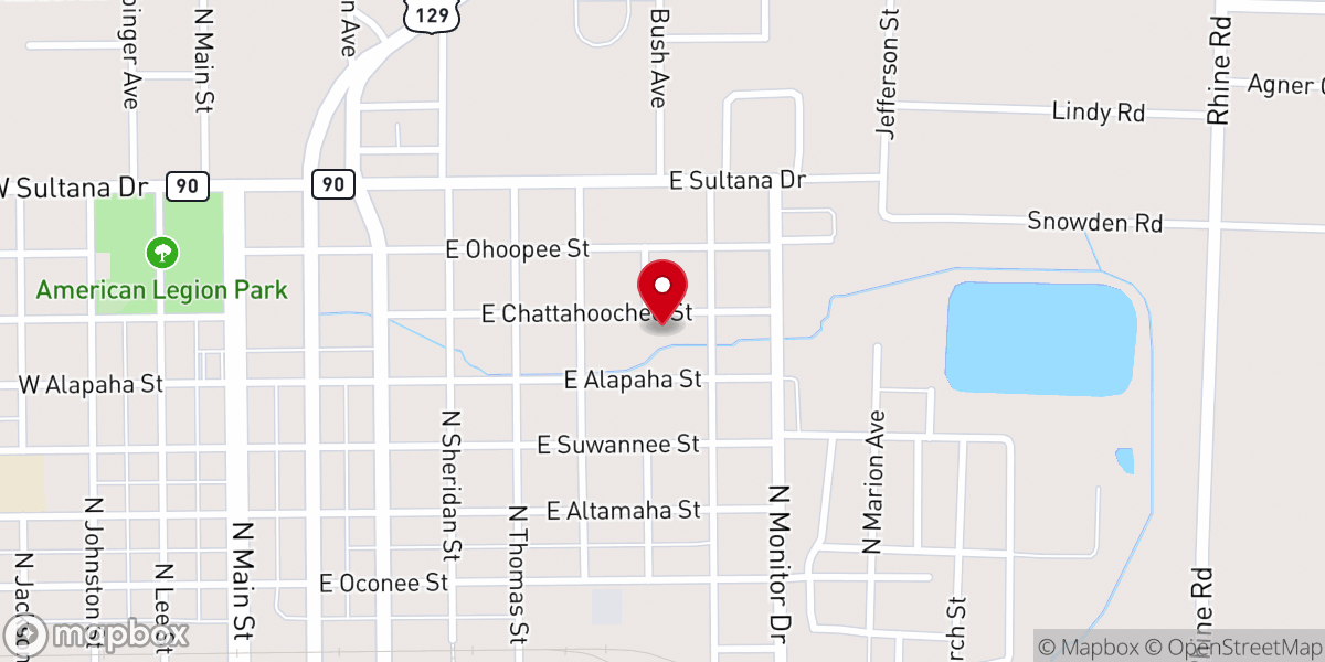 Map showing location of Antioch Life Enrichment Center