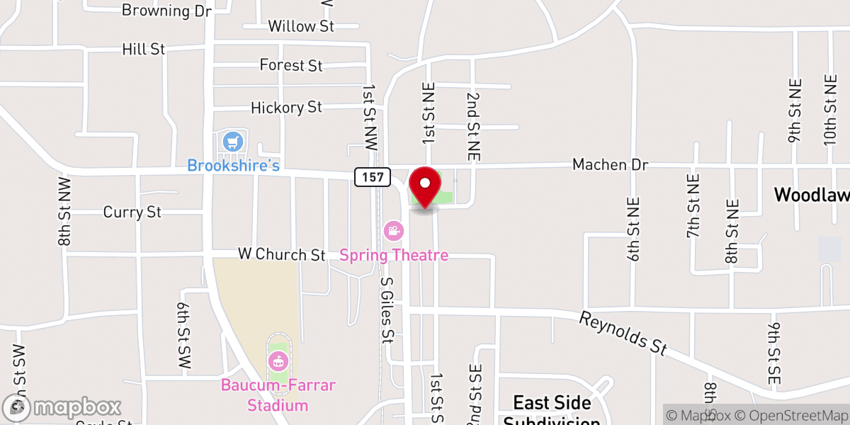 Map showing location of Springhill City Of