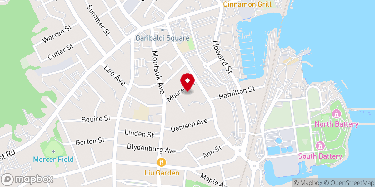 Map showing location of Iglesia Cristiana Pentecostal de New London