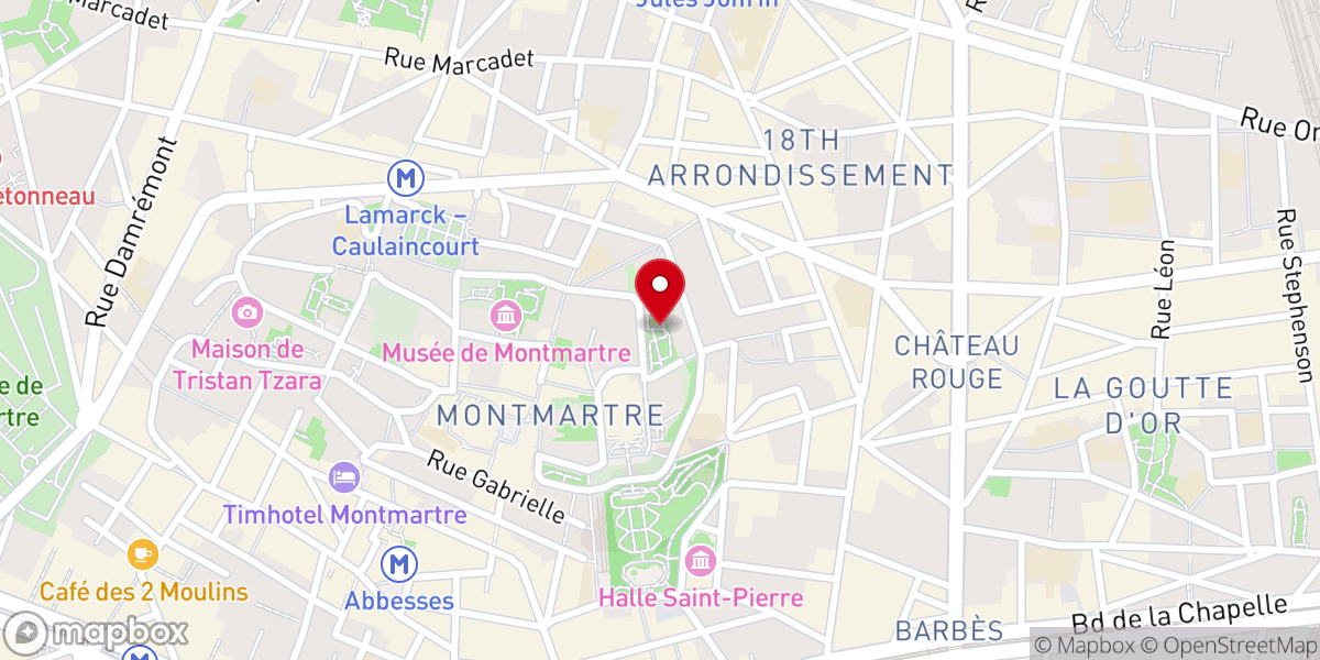 Map showing location of Parc Marcel Bleustein Blanchet dit Parc de la Turlure