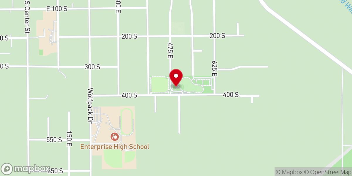 Map showing location of Enterprise Community Center