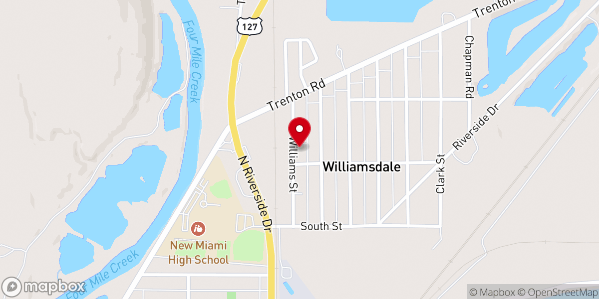 Map showing location of Full Gospel Mission Penticostal Holiness