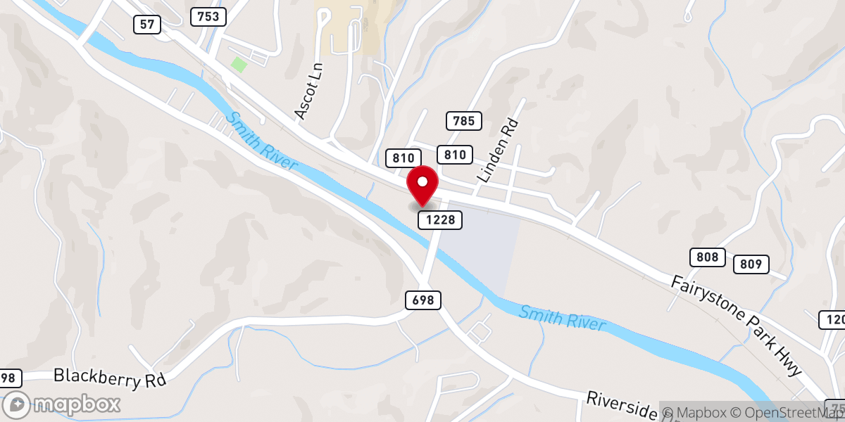 Map showing location of First Church of Mercy