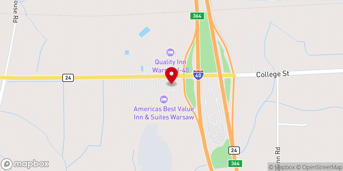 Map showing location of Smithfield's Chicken 'N Bar-B-Q