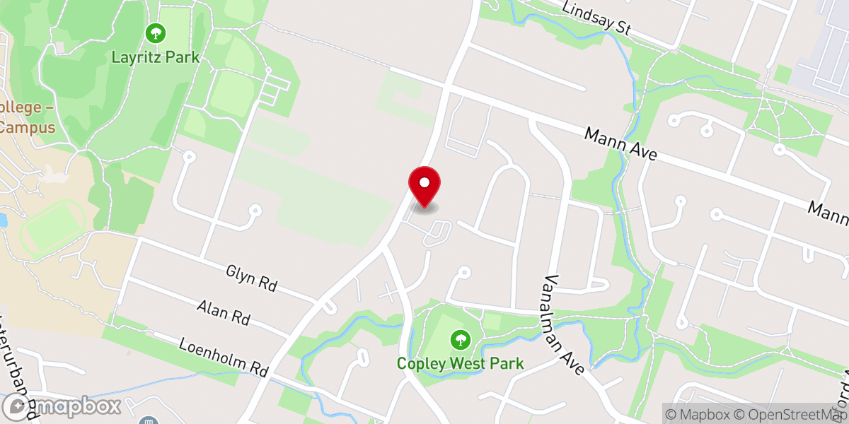 Map showing location of Saanich Baptist Church