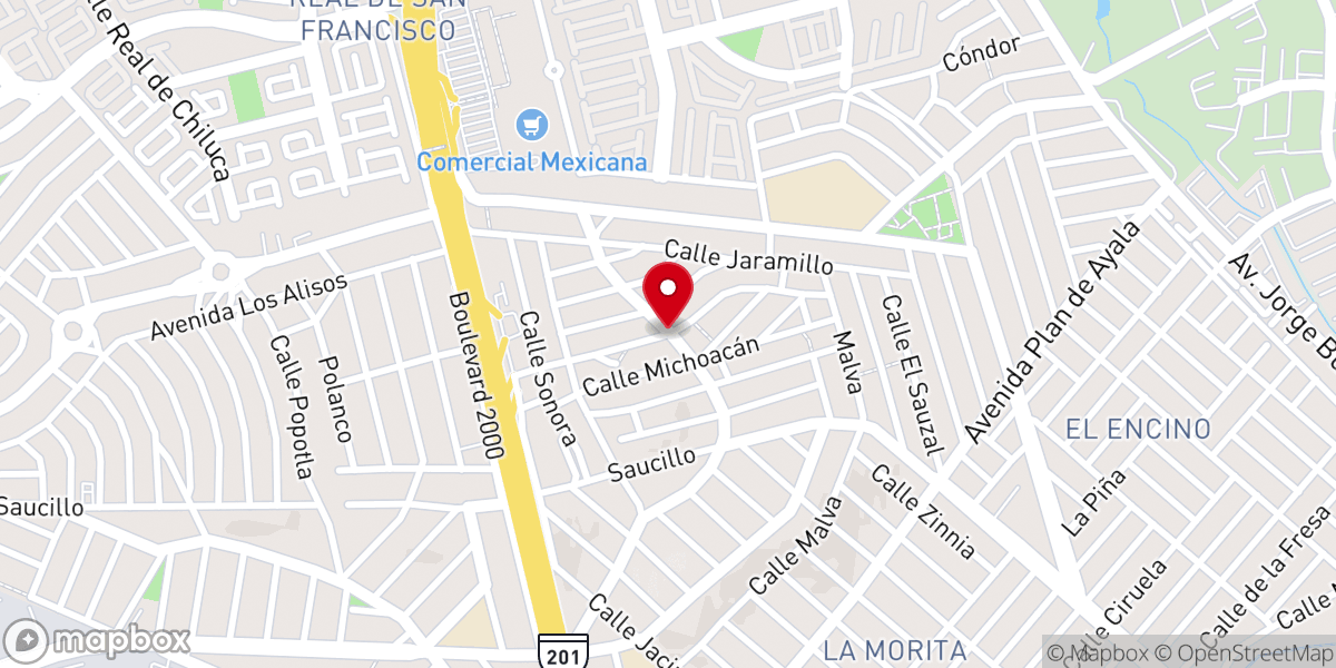 Map showing location of Iglesia Cristiana Cristo Viene