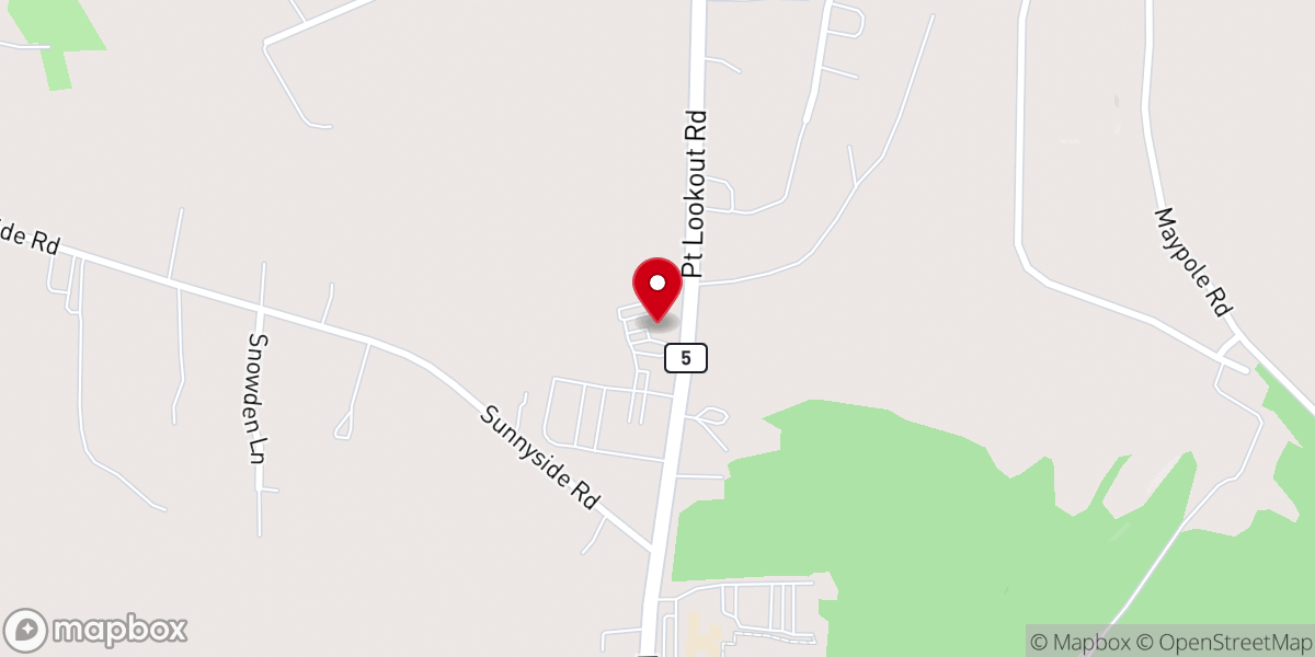 Map showing location of MVA - Loveville