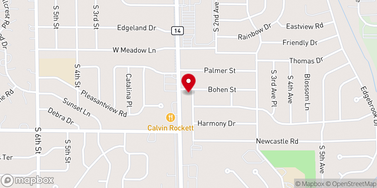 Map showing location of New Life Church
