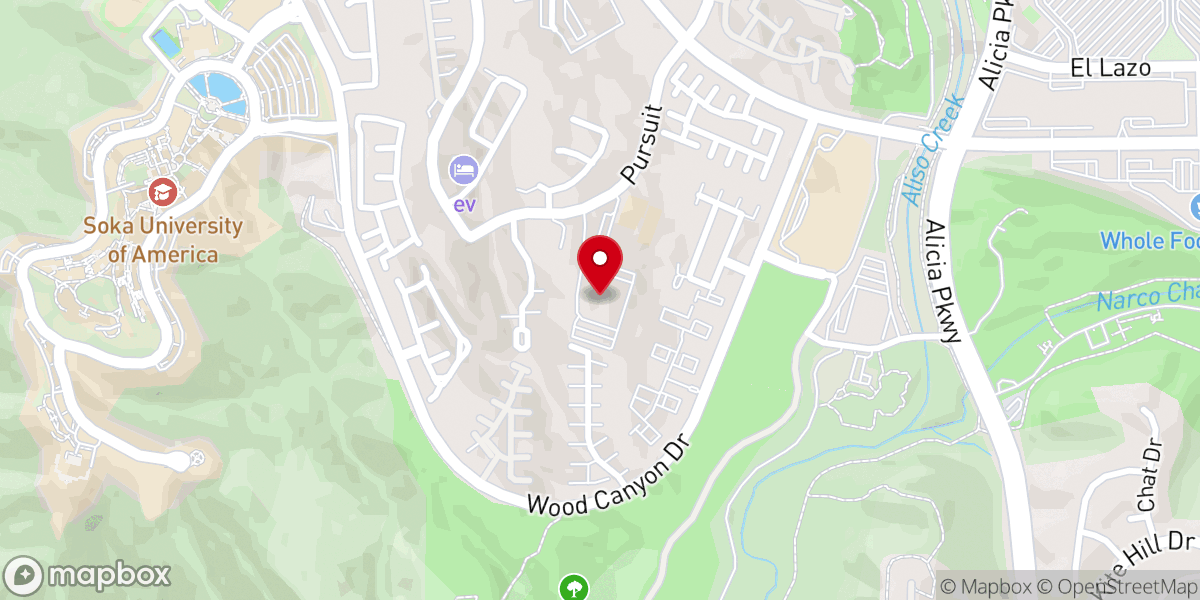 Map showing location of Coast Hills Church