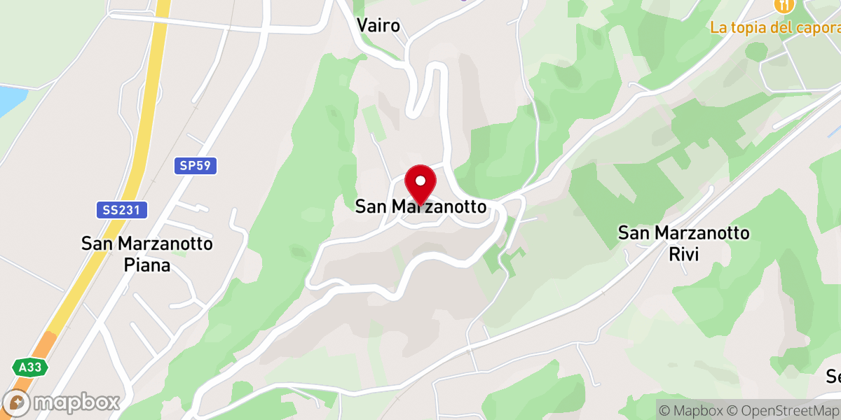 Map showing location of Chiesa di San Marziano
