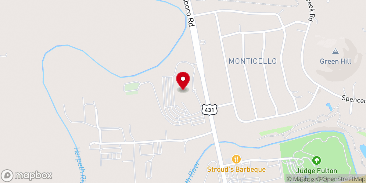 Map showing location of Christ Community Church