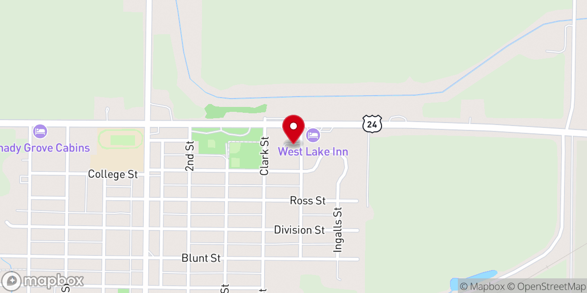 Map showing location of St Mary's Catholic Church