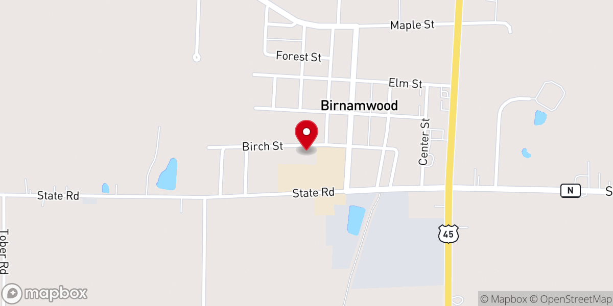 Map showing location of Trinity Lutheran Church