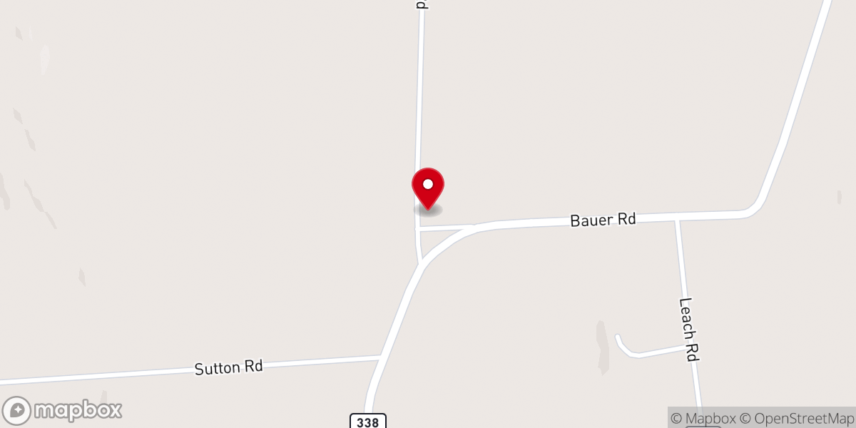 Map showing location of Gravel Ridge Mennonite Church (Weaverland Conference)