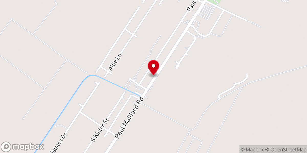 Map showing location of First Christian Church