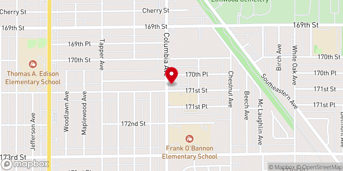 Map showing location of St. Michael Ukrainian Orthodox Church of the USA