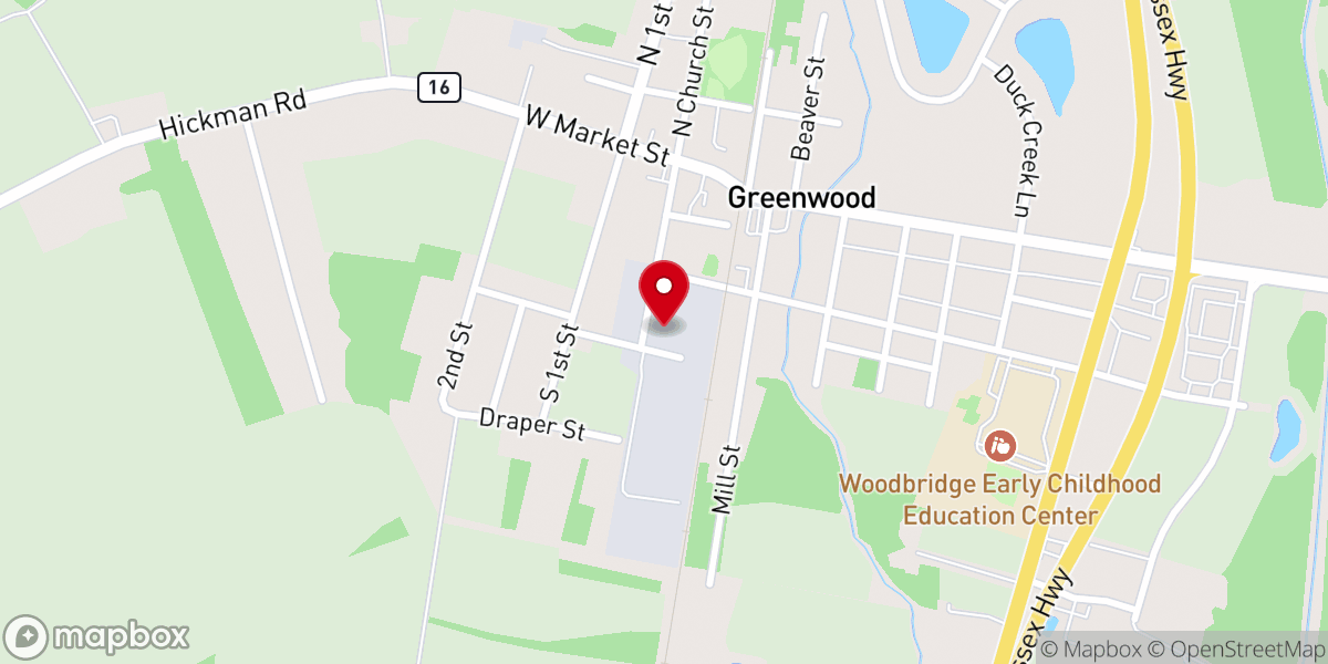Map showing location of Delaware/Penn Fibre Co