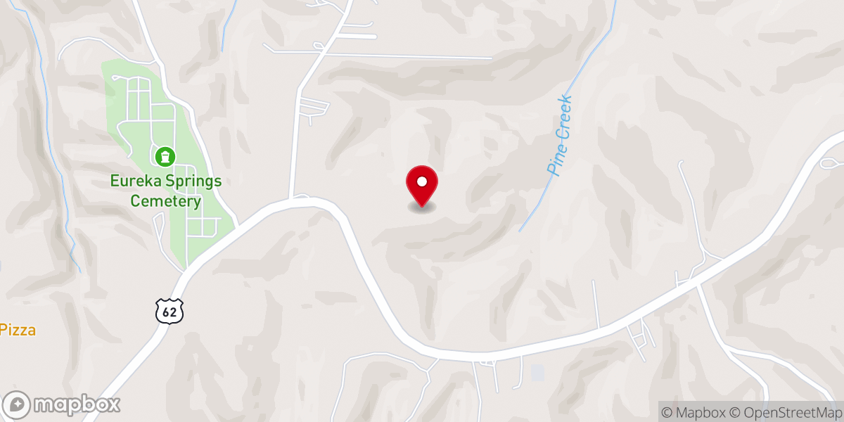 Map showing location of Hidden Acres Cottages