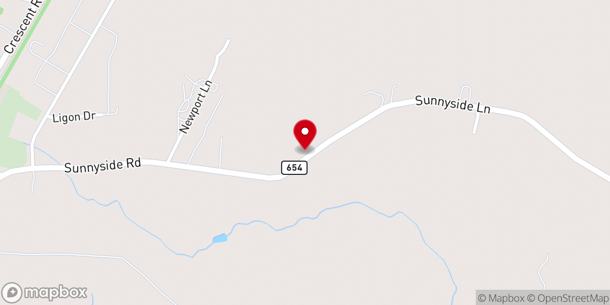 Map showing location of Union Grove Church of Christ
