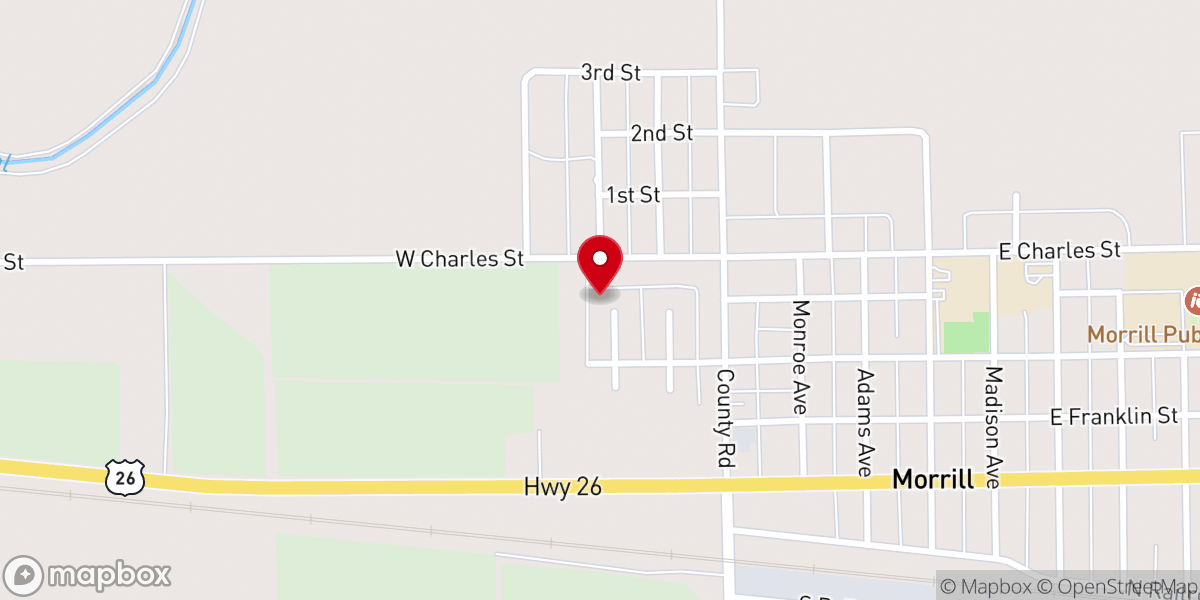 Map showing location of Trinity Lutheran Church